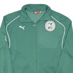 PUMA Mens Green S Soccer Football Track Jacket Polyester Blend Zip Sportswear