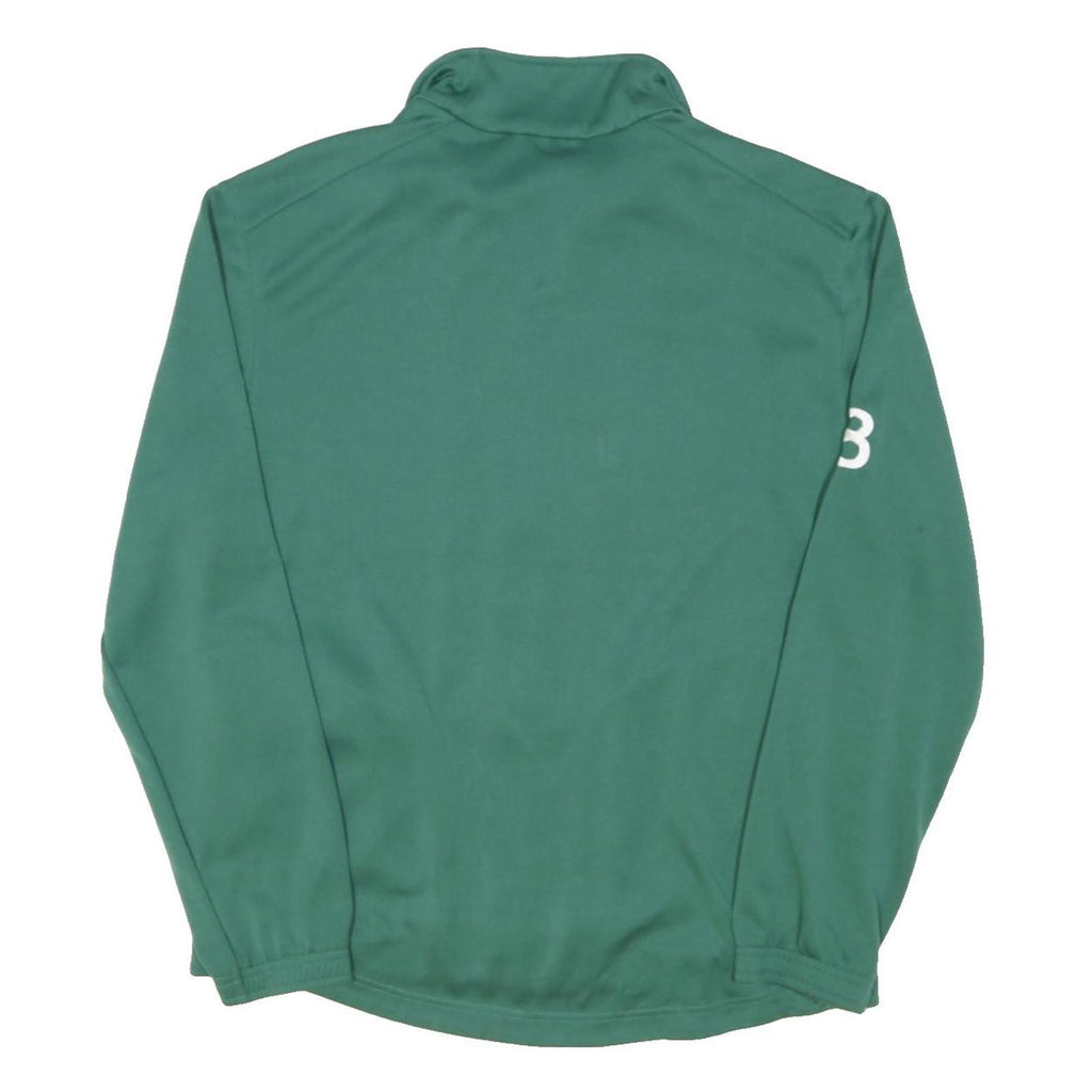 PUMA Mens Green S Soccer Football Track Jacket Polyester Blend Zip Sportswear