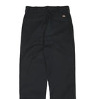 DICKIES Mens Cotton Blend Black Regular Regular Fit Trousers W30 L32 Workwear