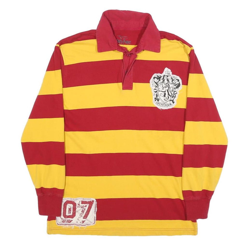 THE WIZARDING WORLD OF HARRY POTTER Mens Red & Yellow Gryffindor Rugby Stripe