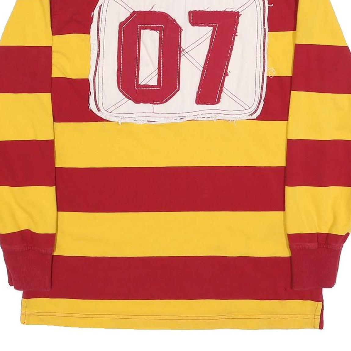 THE WIZARDING WORLD OF HARRY POTTER Mens Red & Yellow Gryffindor Rugby Stripe