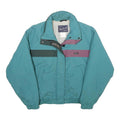 WOOLRICH Womens Blue Green & Purple Colourblock Jacket M Nylon Zip
