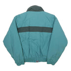 WOOLRICH Womens Blue Green & Purple Colourblock Jacket M Nylon Zip