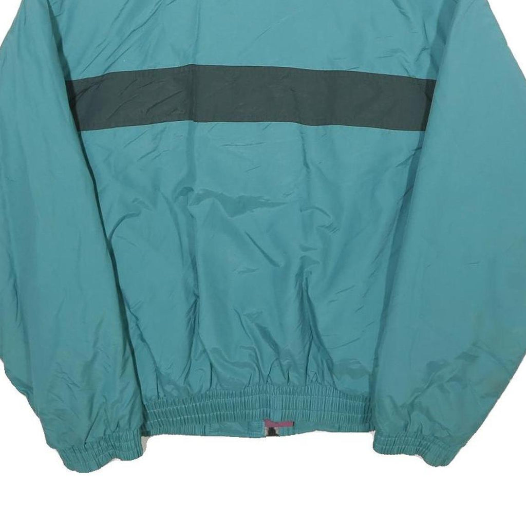 WOOLRICH Womens Blue Green & Purple Colourblock Jacket M Nylon Zip