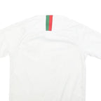 NIKE Boys White Football T-Shirt M Short Sleeve V-Neck Portugal Crest