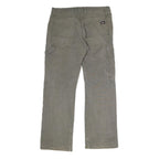 DICKIES Mens Jeans Grey Regular Straight Denim W38 L32 Workwear Zip Closure