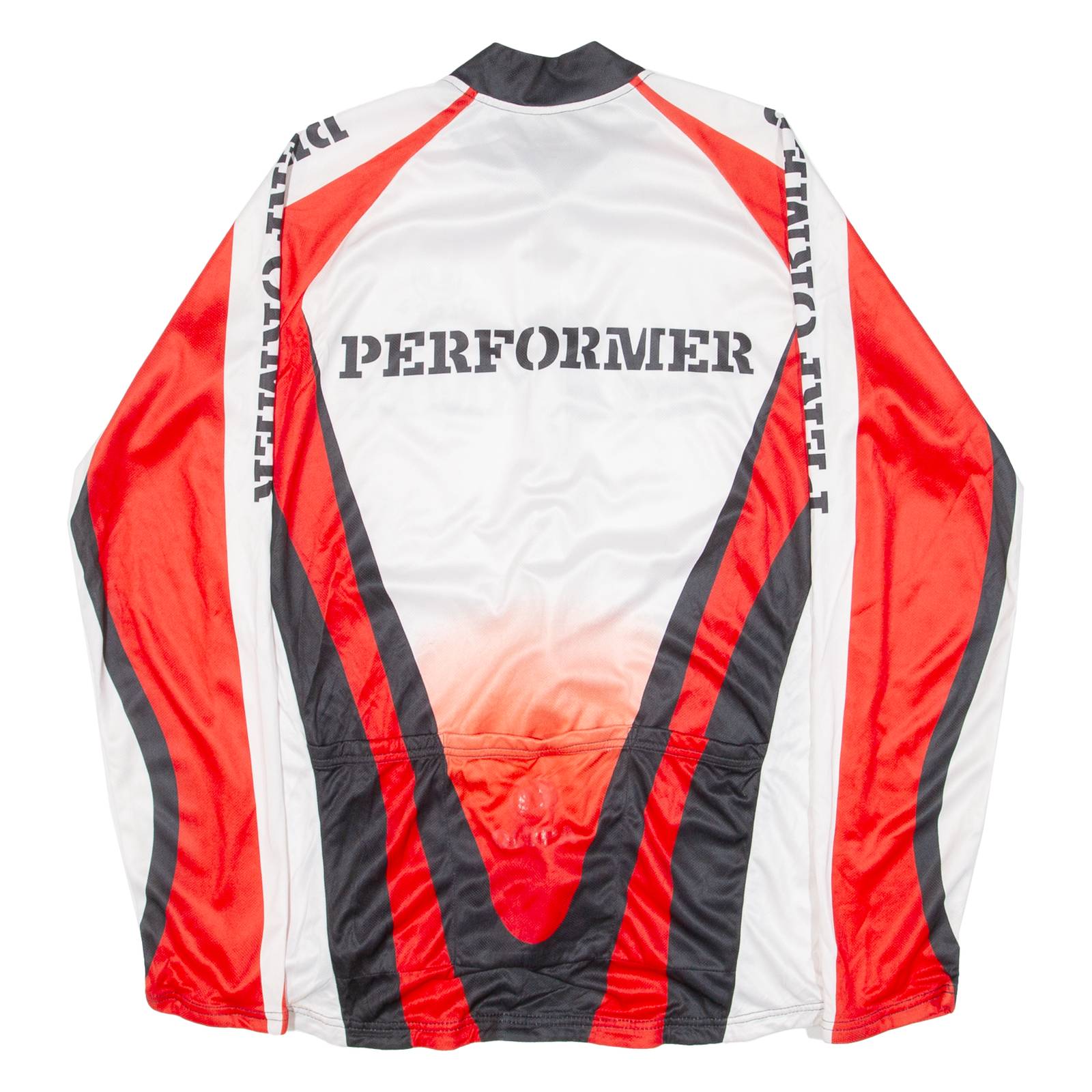 OLDPA Cycling Full-zip Mens Jersey White Long Sleeve XL