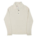 TOMMY HILFIGER Mens Cream Cotton Blend Patterned Pullover Chunky Knit XL