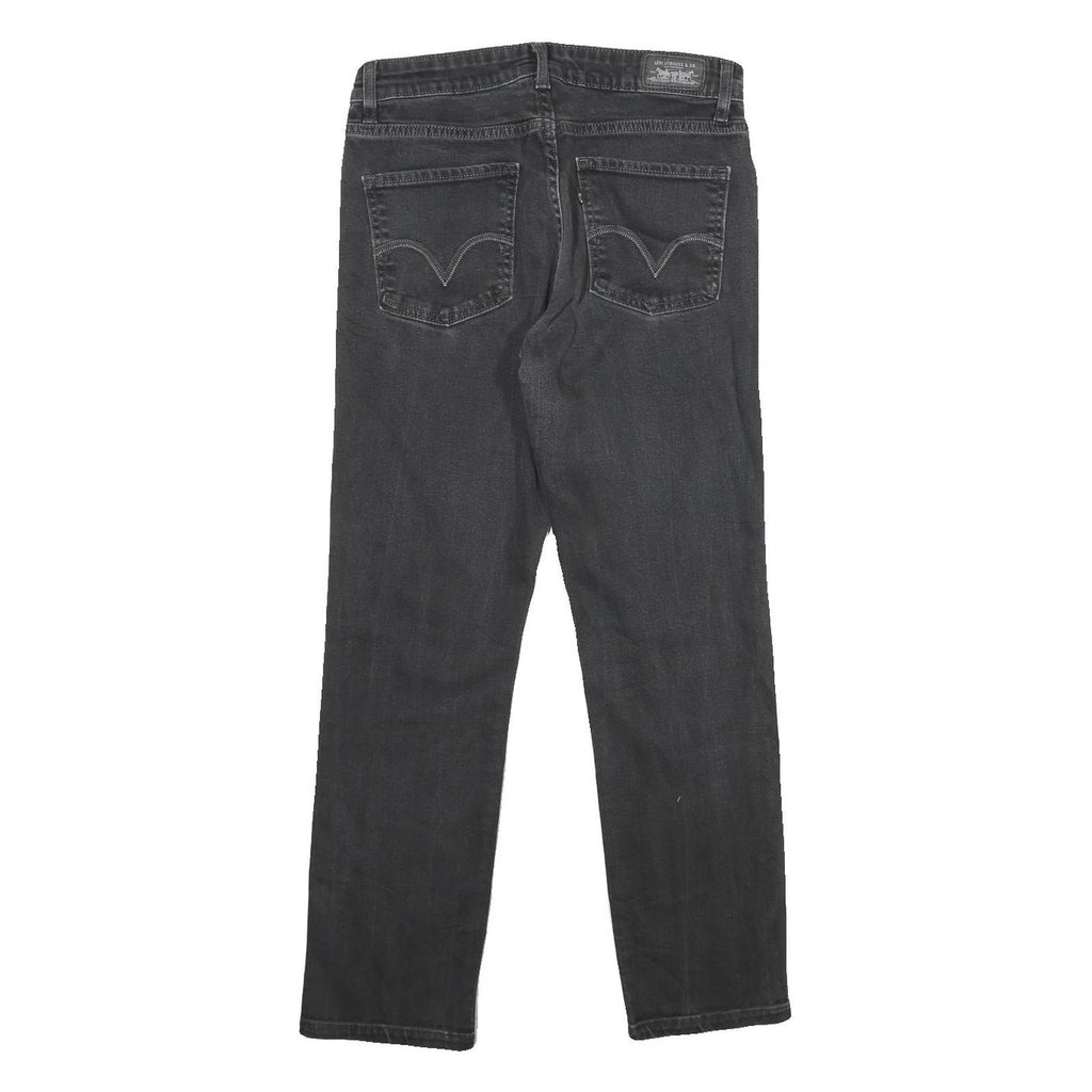 LEVI'S Mid Rise Skinny Womens Jeans Black Regular Skinny Denim W28 L28 Zip