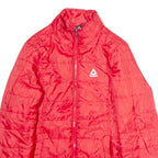 REEBOK Womens Puffer Jacket Red M