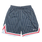 KARL KANI Mens Shorts Blue Pinstripe L W28 Casual Sporty Athletic