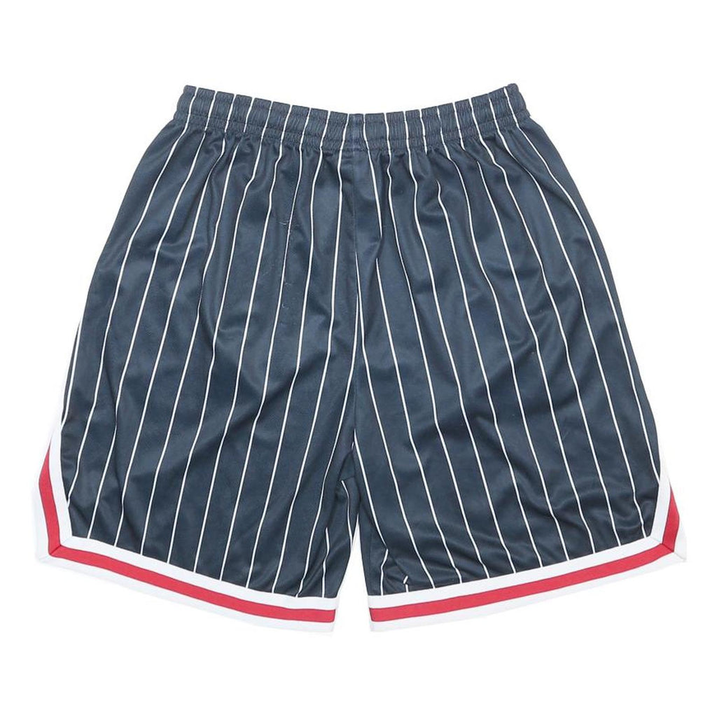 KARL KANI Mens Shorts Blue Pinstripe L W28 Casual Sporty Athletic