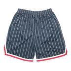 KARL KANI Mens Shorts Blue Pinstripe L W28 Casual Sporty Athletic