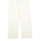 & OTHER STORIES Womens Cotton Blend White Relaxed Straight Trousers W25 L32