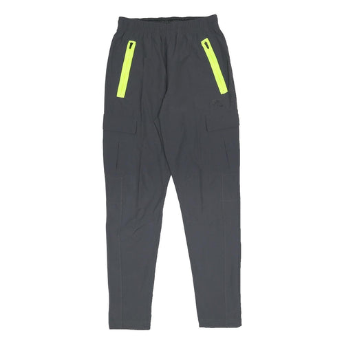 NIKE Mens Joggers Black & Neon Yellow Slim Tapered S W26 L29 Lightweight Nylon