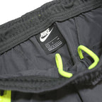 NIKE Mens Joggers Black & Neon Yellow Slim Tapered S W26 L29 Lightweight Nylon