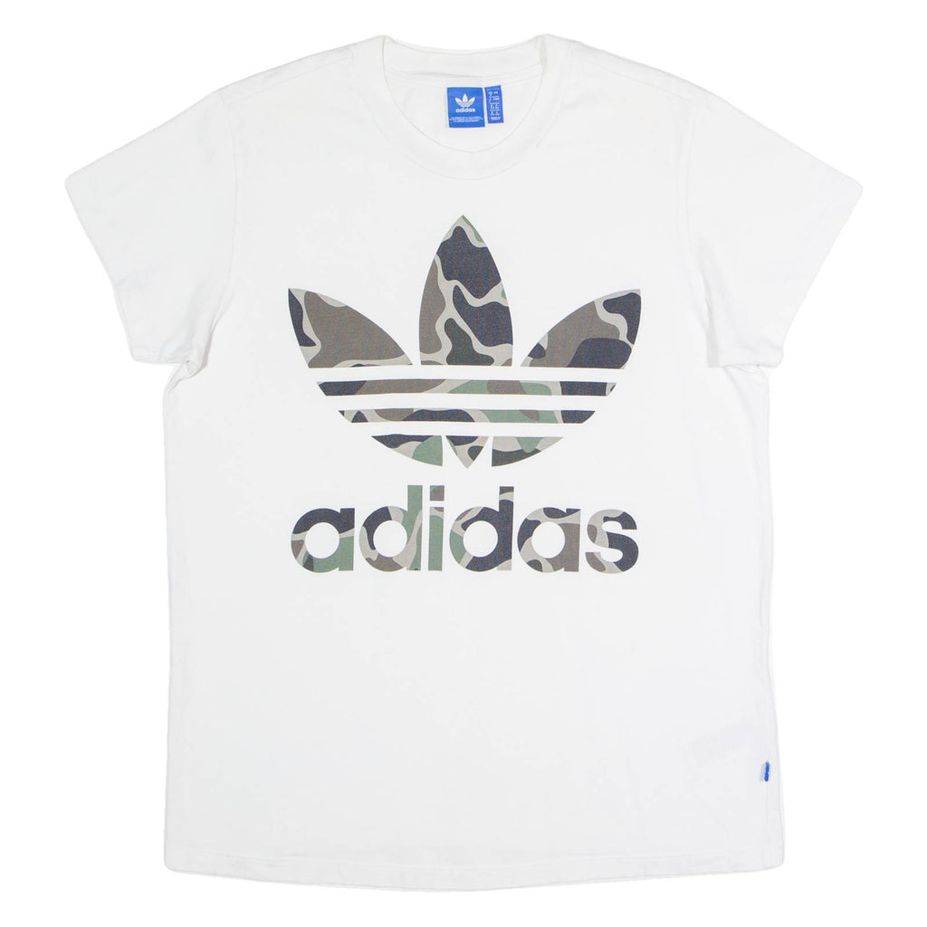ADIDAS ORIGINALS Womens T-Shirt White Crew Neck UK 8