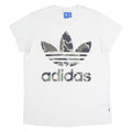 ADIDAS ORIGINALS Womens T-Shirt White Crew Neck UK 8