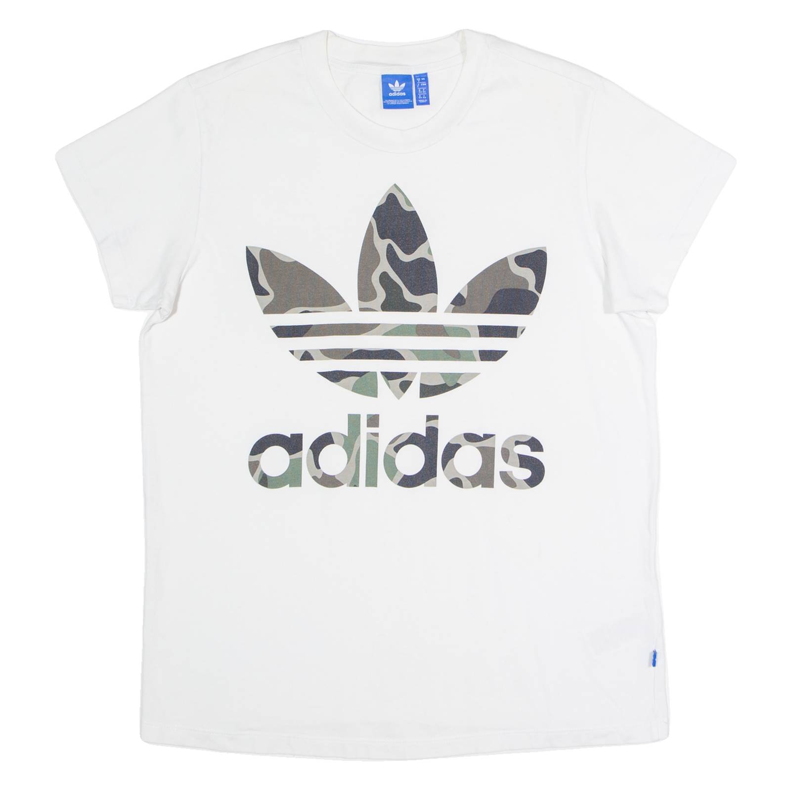 ADIDAS ORIGINALS Womens T-Shirt White Crew Neck UK 8