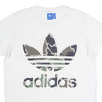 ADIDAS ORIGINALS Womens T-Shirt White Crew Neck UK 8