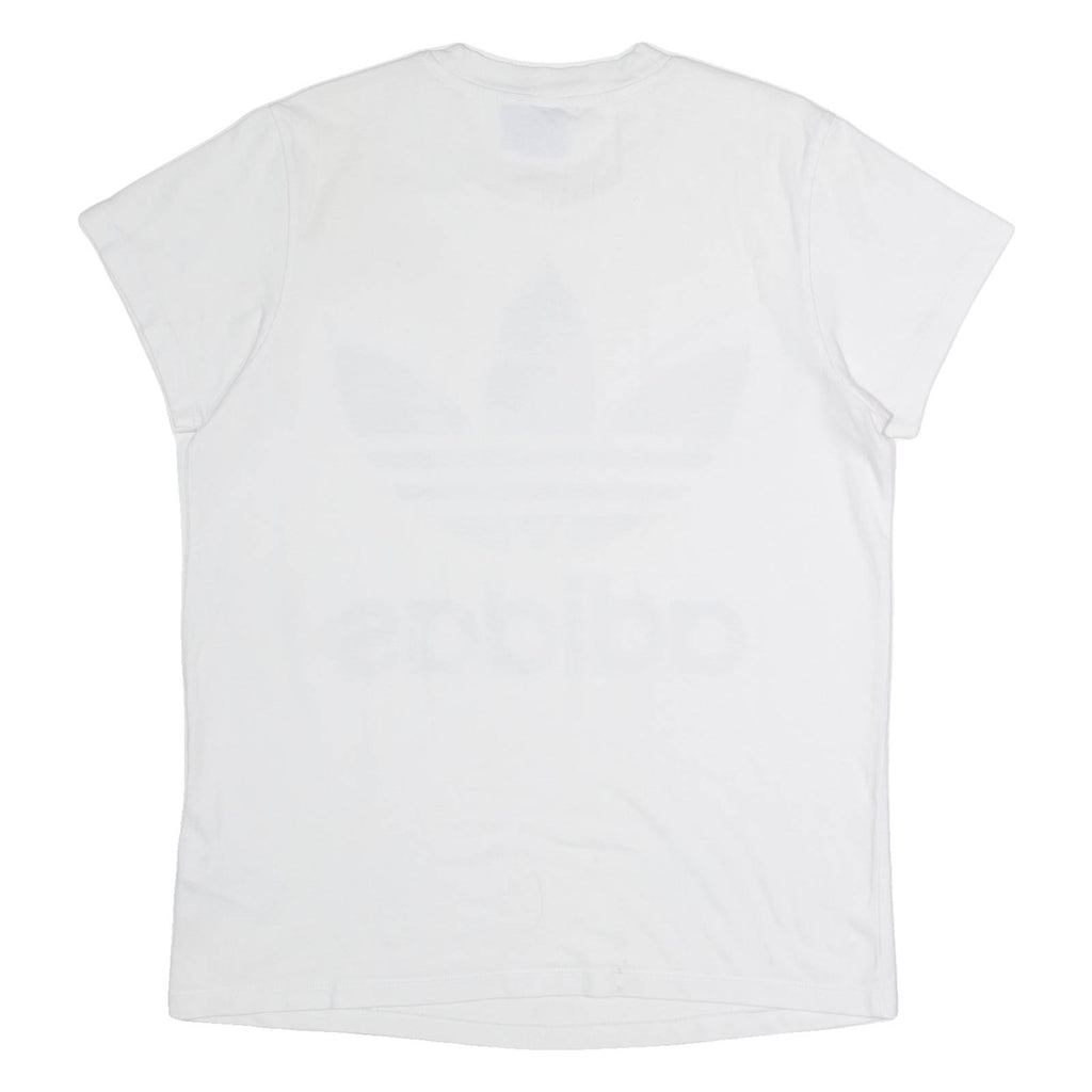 ADIDAS ORIGINALS Womens T-Shirt White Crew Neck UK 8
