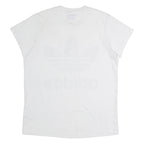 ADIDAS ORIGINALS Womens T-Shirt White Crew Neck UK 8