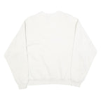 DIAMOND DUST Womens White XL Crew Neck Feather Graphic Pullover Sweatshirt