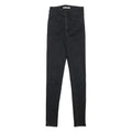 LEVI'S Womens Jeans Black Slim Skinny Denim W25 L30 Zip Cotton Blend