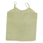 Womens Camisole Top Green V-Neck Sleeveless L