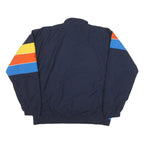 LACOSTE Mens Navy Blue Yellow Orange Zip Jacket 2XL Polyester Blend Colourblock