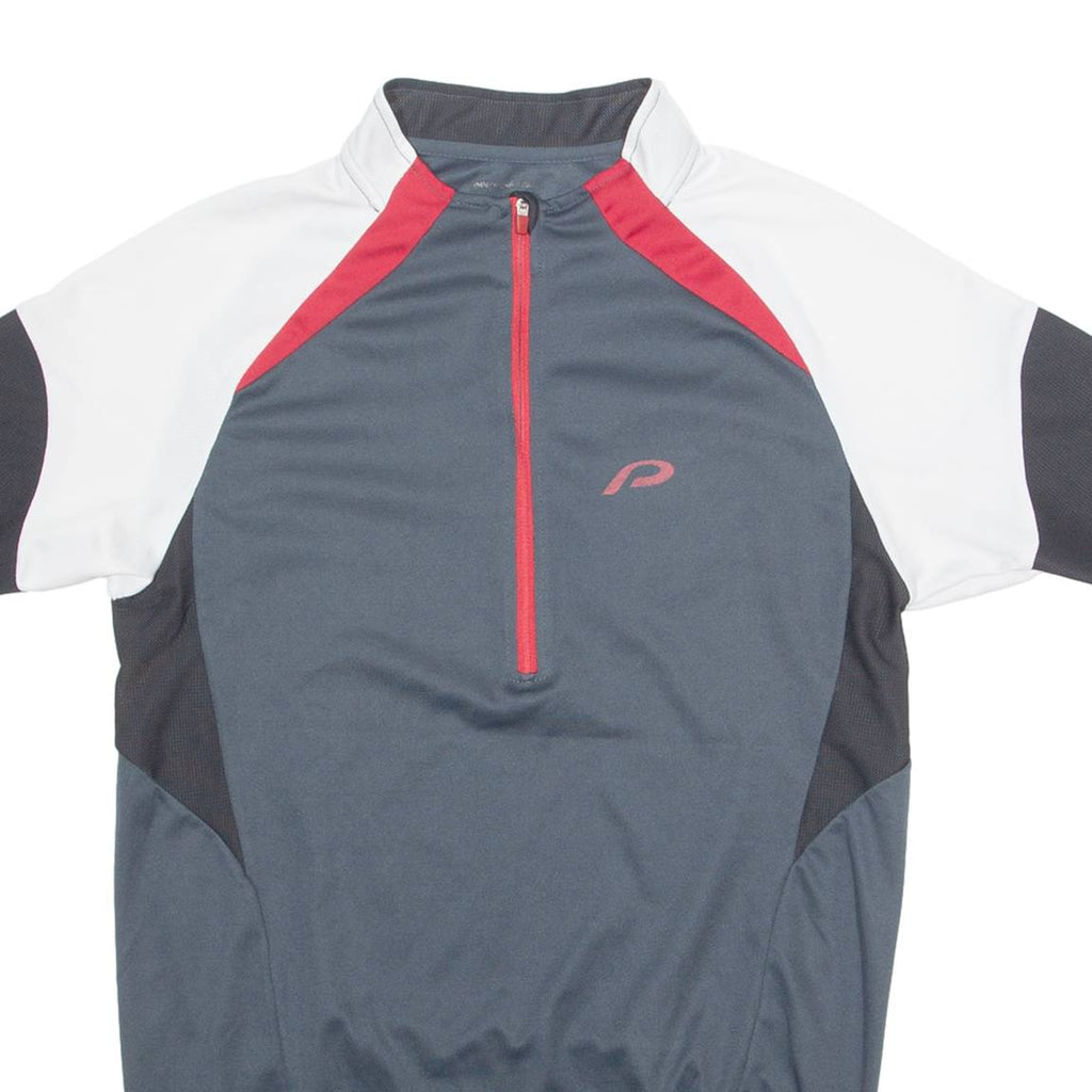 PROTECTIVE Cycling Mens Jersey Grey 1/4 Zip L