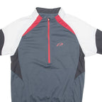 PROTECTIVE Cycling Mens Jersey Grey 1/4 Zip L