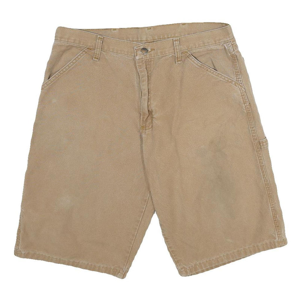 DICKIES Mens Shorts Beige Casual L W34 Cotton Workwear Utility Durable
