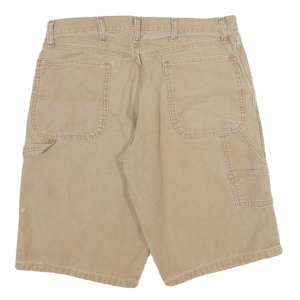 DICKIES Mens Shorts Beige Casual L W34 Cotton Workwear Utility Durable