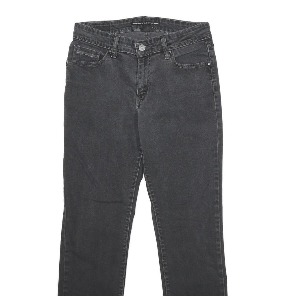 LEVI'S Mid Rise Skinny Womens Jeans Black Regular Skinny Denim W28 L30 Classic