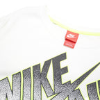 NIKE AIR Mens Black & Grey Crew Neck Sweatshirt L Cotton Blend Pullover