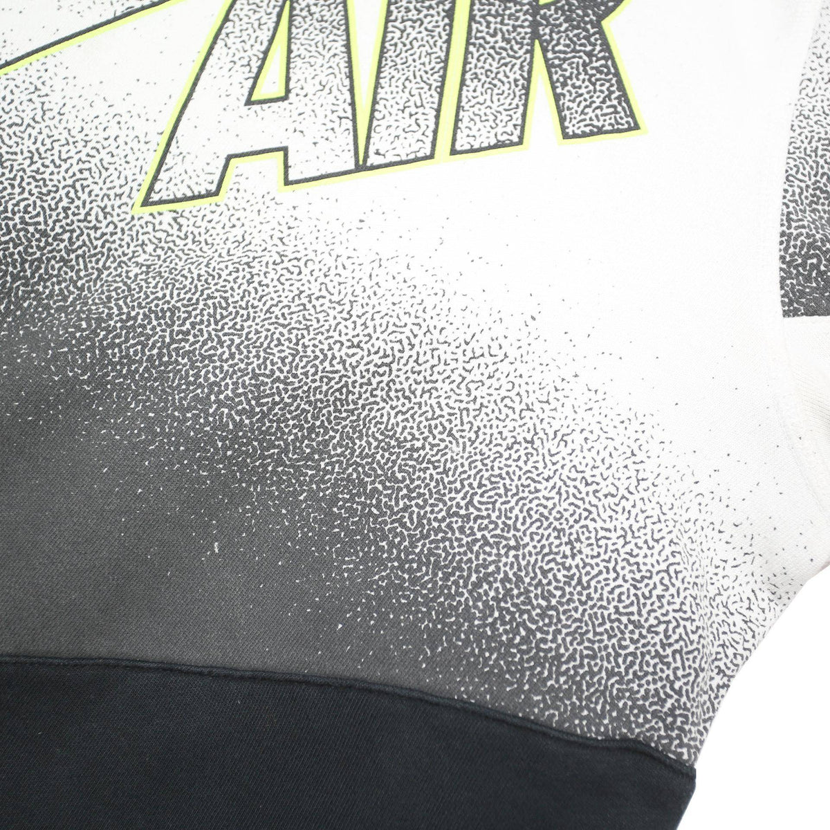 NIKE AIR Mens Black & Grey Crew Neck Sweatshirt L Cotton Blend Pullover