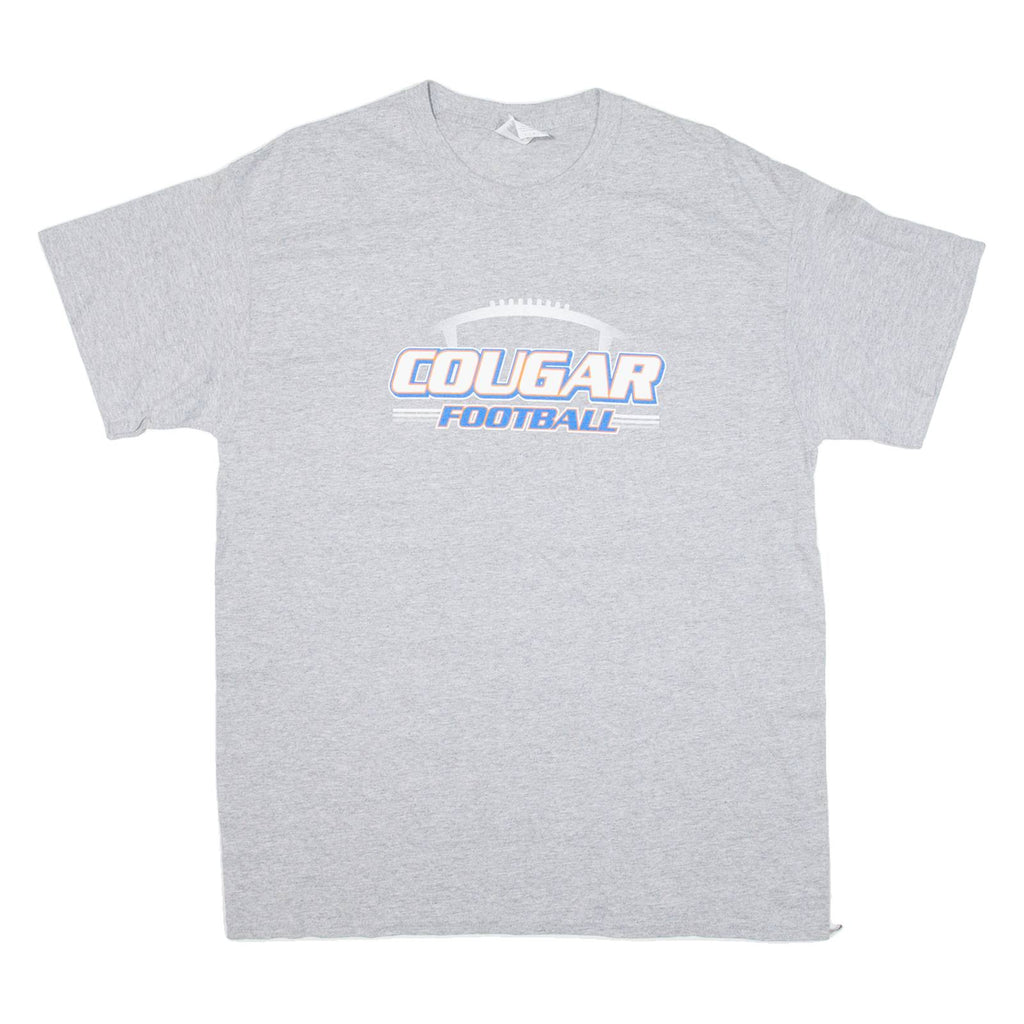 GILDAN Cougar Football Mens T-Shirt Grey USA L