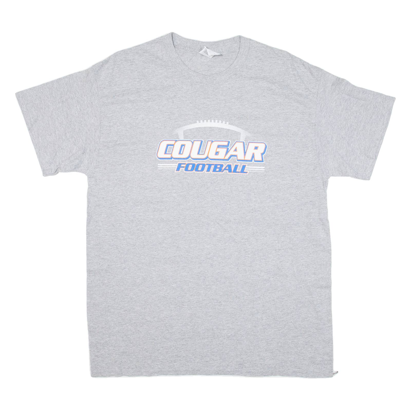 GILDAN Cougar Football Mens T-Shirt Grey USA L