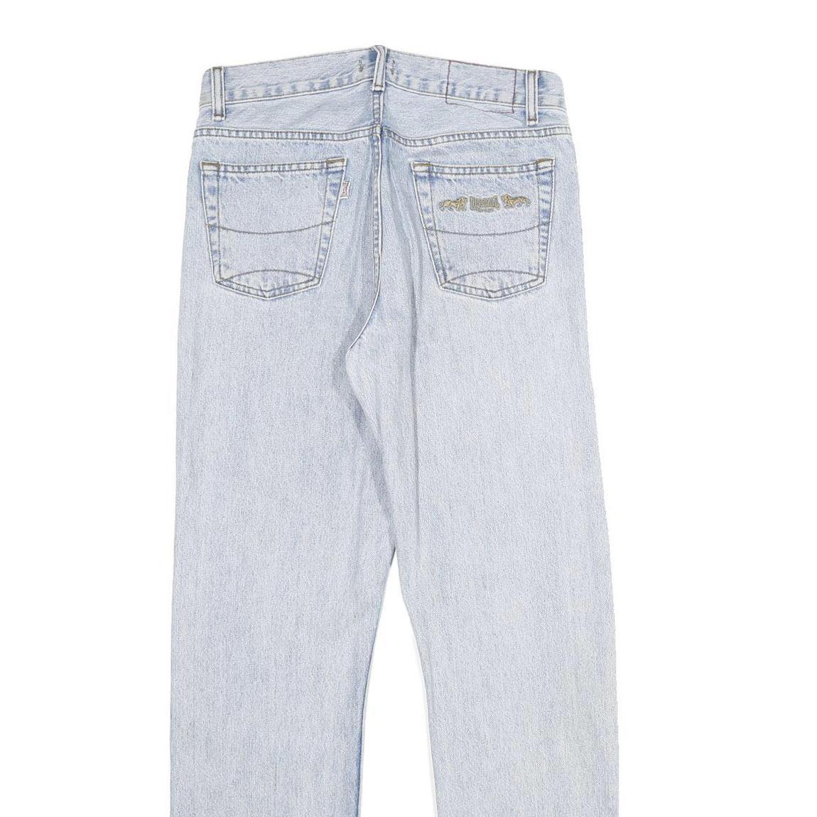 LONSDALE Mens Jeans Blue Relaxed Straight Denim Light W29 L30 Classic Casual