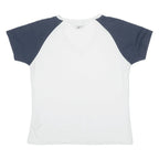 REEBOK Womens T-Shirt White Crew Neck UK 12