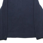 NAUTICA Mens Navy & Black Zip Jacket S Polyester Athletic Branding