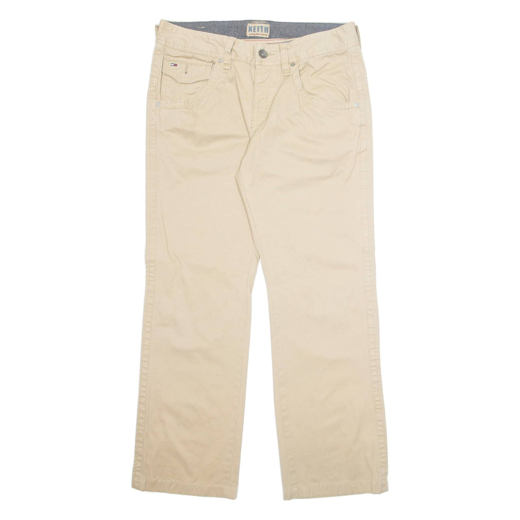 TOMMY HILFIGER Mens Trousers Beige Regular Straight W33 L29