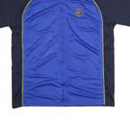 NIKE Mens Blue & Navy Zip Front Sports Jacket XL Polyester Blend Short Sleeve