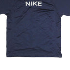 NIKE Mens Blue & Navy Zip Front Sports Jacket XL Polyester Blend Short Sleeve