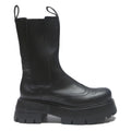 CHARLES & KEITH Womens Black Chelsea Boots Synthetic UK 6 Platform Lug Sole