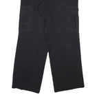 DICKIES Mens Cotton Blend Black Regular Straight Trousers W34 L31 Cargo Workwear