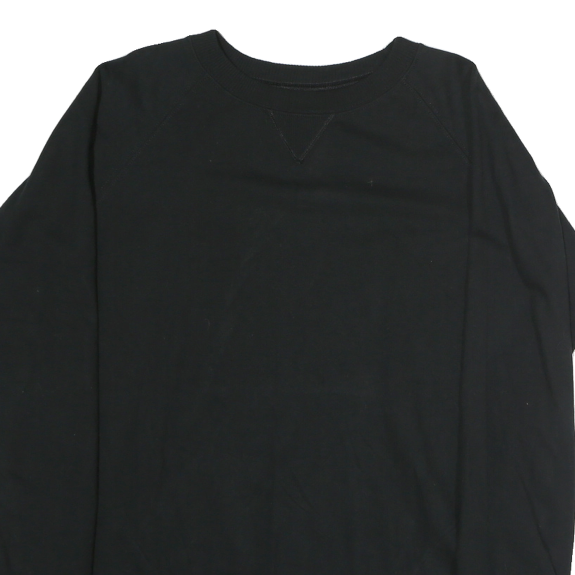 LEVI'S Mens Black Crew Neck XL Casual Cotton Sweatshirt Pullover Plain
