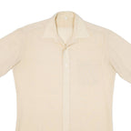 Mens Plain Shirt Yellow M