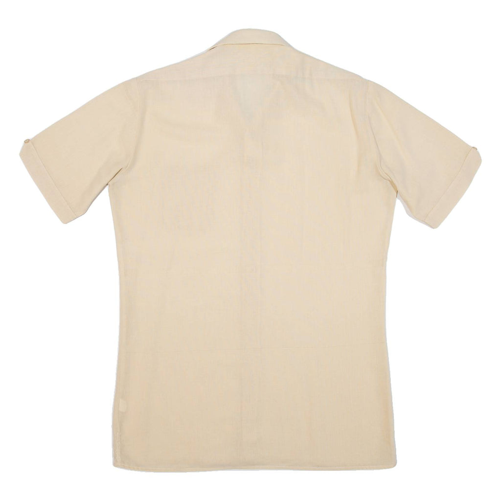 Mens Plain Shirt Yellow M